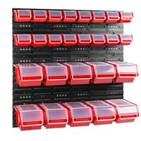 Tablica warsztatowa narzędziowa 80 x 80 cm + 26 kuwet