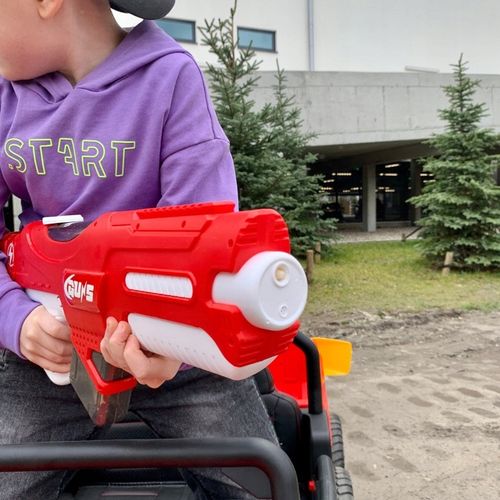 ELEKTRYCZNY DUŻY PISTOLET NA WODĘ MIOTACZ AUTOMATYCZNY WYRZUTNIA WODNA na Arena.pl