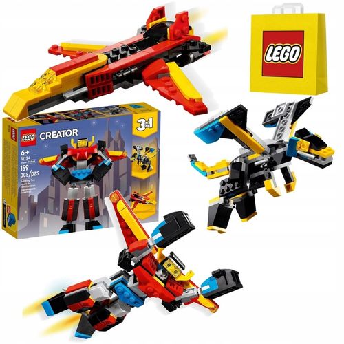 LEGO Creator 3w1 Super Robot 31124 + Torba LEGO na Arena.pl