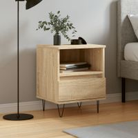 Szafka nocna, dąb sonoma, 40x35x50 cm, materiał drewnopochodny