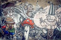 FOTOTAPETA młodzieżowa GRAFFITI MURAL ULICZNY