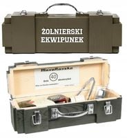 podziekowanie alkopak dla żołnierza wojsko kuferek drewniana MASYWNA MOCNA