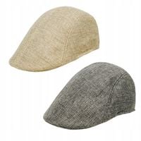 2 PAK Męski Kaszkiet Casual Oddychająca czapka gazeciarza Beret one size