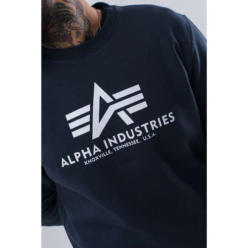 Alpha Industries BASIC SWEATER 02 NAVY Rozmiar - XL na Arena.pl