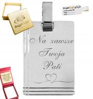 41 DUŻA BLASZKA NIEŚMIERTELNIK SREBRO 925 + GRAWER