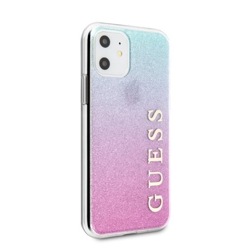 Guess Glitter Gradient - Etui do iPhone 11 (Pink/Blue) na Arena.pl