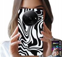 ETUI DO XIAOMI REDMI A3 - CZARNO BIAŁA ABSTRAKCJA + SZKŁO HART
