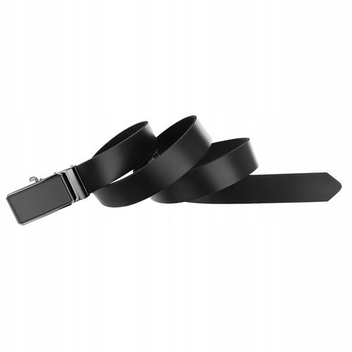 REVERSE PASEK SKÓRZANY MĘSKI DO SPODNI AUTOMAT CZARNY SKÓRA NATURALNA 105 na Arena.pl