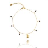 Bransoletka Na Rękę Stal Chirurgiczna Pozłacana 14K Złotem Bst1448