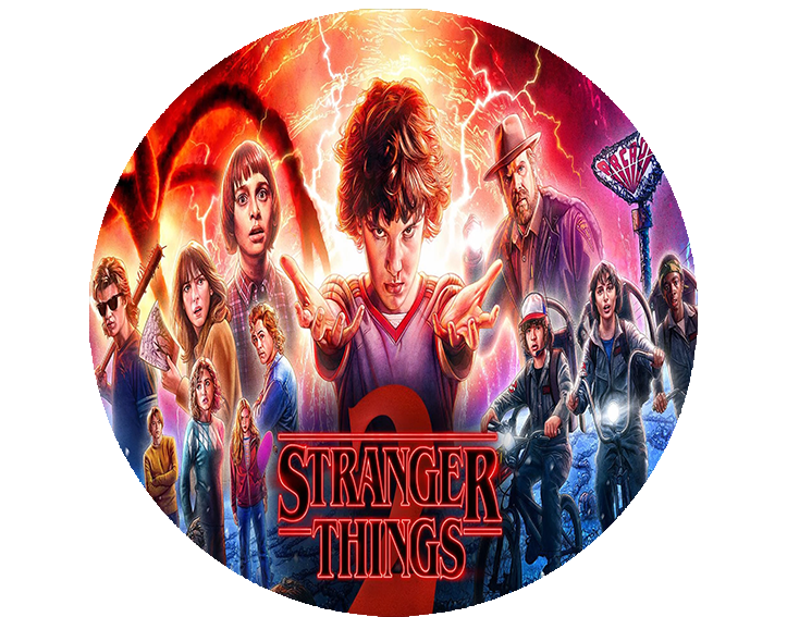 Opłatek na tort Stranger Things zdjęcie 1