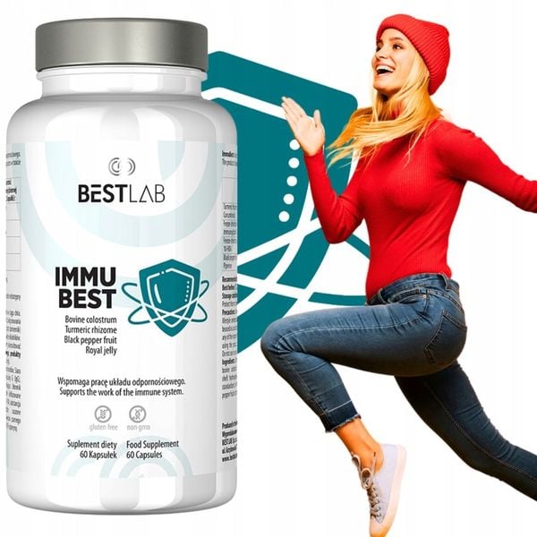 Best Lab ImmuBest BESTLAB Immu Best Odporność Wzmocnienie Colostrum Kurkuma zdjęcie 7
