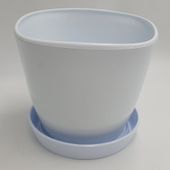 doniczka + podstawka marcel 16 cm biała