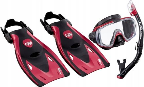 ZESTAW TUSA VISIO MASKA FAJKA PŁETWY M 36-42 TORBA na Arena.pl