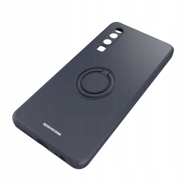 Spacecase Silicone Ring Huawei P30 Black zdjęcie 4