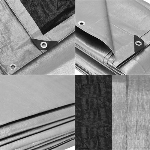 PLANDEKA PLANDEKI 3x4m SZARA WZMACNIANA 260G MOCNE OKRYCIE PŁACHTA na Arena.pl