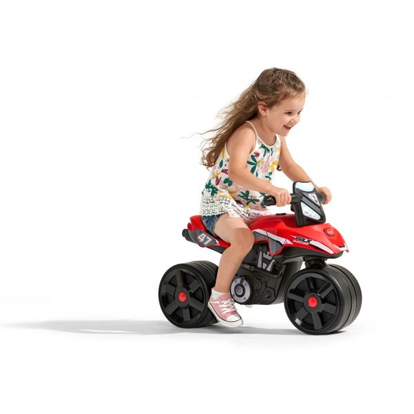 FALK Jeździk Racing Team Motorek Czerwony Szerokie Koła od 1 roku zdjęcie 6