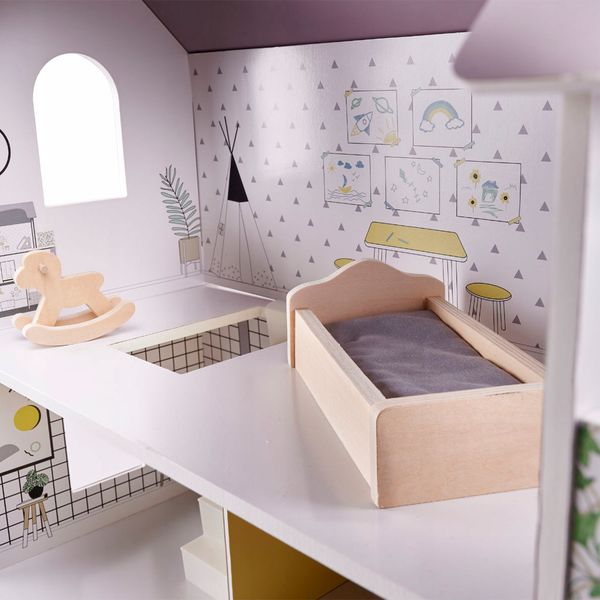 Domek drewniany dla lalek 70 cm zdjęcie 10