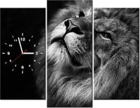 90CM 70 ZEGAR 3 ELEM SREBRNY LEW SCIENNY DRUK