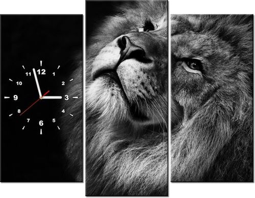 90CM 70 ZEGAR 3 ELEM SREBRNY LEW SCIENNY DRUK na Arena.pl