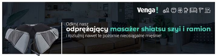 ODPRĘŻAJĄCY MASAŻER SHIATSU VENGA RAMION 3PRĘDKOŚCI PODCZERWIEŃ PODGRZEWANY zdjęcie 14