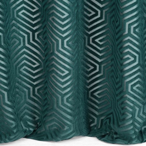 Zasłona gotowa na przelotkach INGA 140x250 Pierre Cardin turkusowa zdjęcie 6