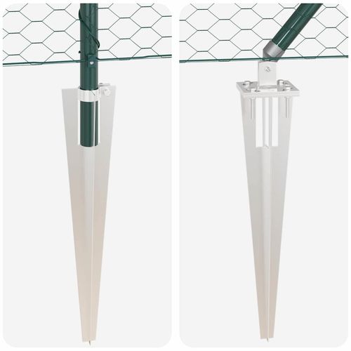 Ogrodzenie z słupkami Zielony 0.5 x 100 m Stal pokryta PCV na Arena.pl