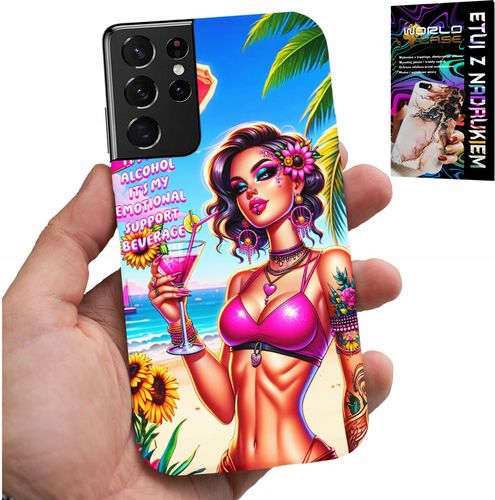 ETUI DO SAMSUNG GALAXY S21 Ultra - IT'S NOT ALCOHOL IT'S MY EMOTIONAL CASE na Arena.pl