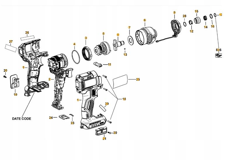 DEWALT MODUŁ UDARU DO DCF887 BC-N439270 zdjęcie 5