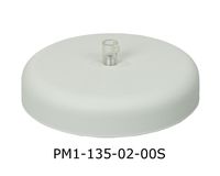 Podsufitka metalowa 1 otwór 135mm kolor biały + przezroczysty hamulec