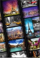 100 70CM OBRAZ PŁÓTNO MIASTA ŚWIATA SKOS PŁÓTNO RAMA