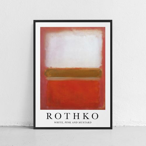 Plakat rothko obrazy plakaty 21x30 cm w czarnej ramie na Arena.pl