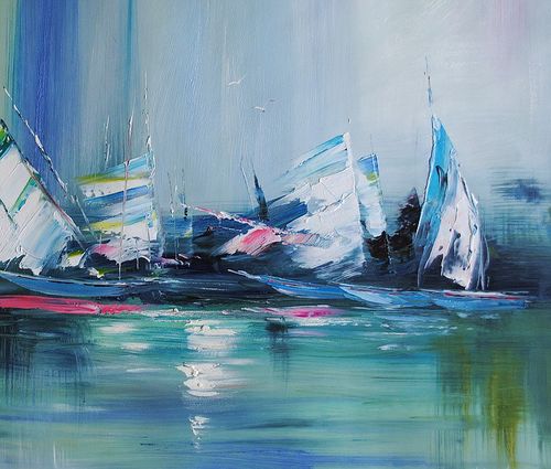 Abstrakcja olejna (60x90cm) na Arena.pl