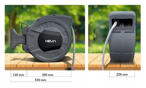 Zwijacz do wody HEVA wąż automatyczny ogrodowy 15m+1,5m pistolet zraszacz na Arena.pl