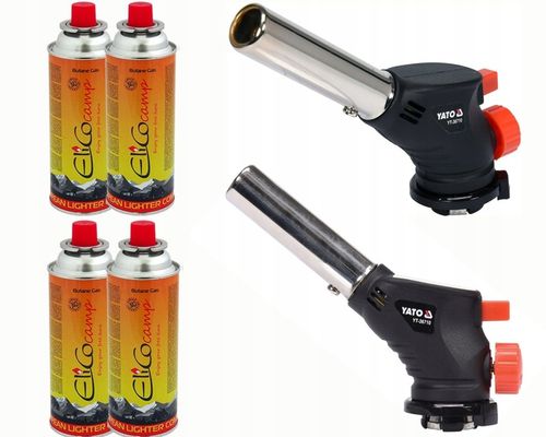 PALNIK GAZOWY YATO Z PIEZO + 4 GAZY KARTUSZ ELICO na Arena.pl