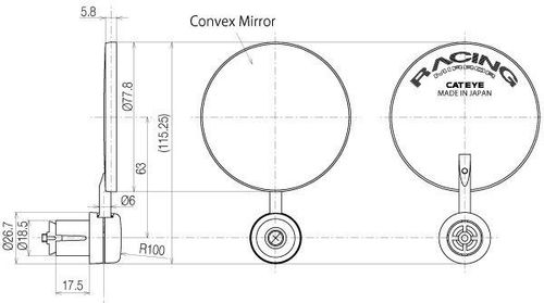 Lusterko rowerowe Cateye BM-300G na Arena.pl