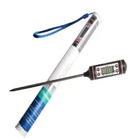 Termometr kuchenny cyfrowy lcd do mięsa cieczy z sondą i osłoną