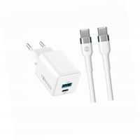 Szybka ładowarka GaN 20W 2 wejścia długim z kablem 2m do Xiaomi 15