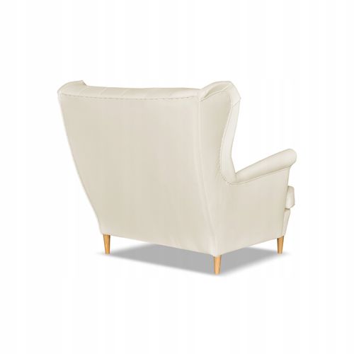 Sofa kanapa uszak Gaja ekoskóra skandynawska  beżowa na Arena.pl