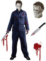 Kostium Michael Myers Halloween z Maską i Nożem Cosplay Męski Rozmiar XL
