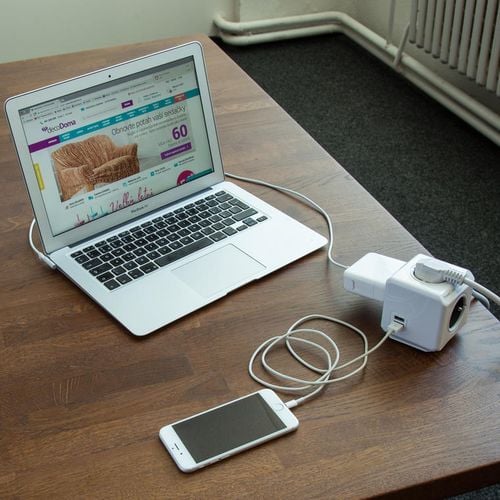 Listwa zasilająca PowerCube 4 gniazda 2xUSB 1.5m na Arena.pl