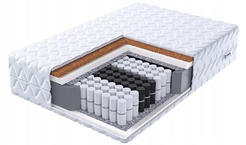 Materac 140x200 kieszeniowy 7 stref pocket HOUSE MAX kokos H3/H4 HEISBERG na Arena.pl
