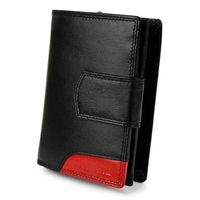 BELTIMORE portfel damski skórzany klasyczny elegancki P200 czarny