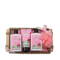 Aurora Zestaw prezentowy w koszyku- Piwonia