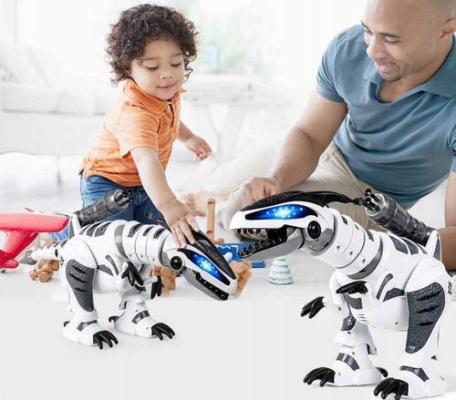 ROBOT T-REX DINOZAUR STEROWANY ZABAWKA DLA DZIECI NA PILOT Z PROGRAMOWANIEM na Arena.pl