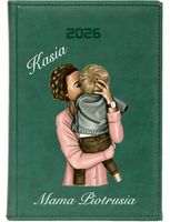 mały KALENDARZ A6 2026 TYGODNNIOWY personalizowany prezent na dzień mamy