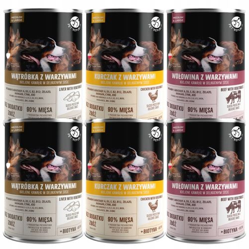 PET REPUBLIC kawałki w sosie Mix Smaków karma dla psa mokra 6 x 1250g na Arena.pl