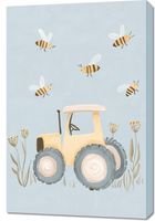 Obraz 60x90cm  Wzory dla Dzieci, Chłopca Do Pokoju - Traktor
