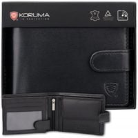 Portfel Męski Skórzany Antykradzieżowy Ochrona RFID Karty Bilon / KORUMA