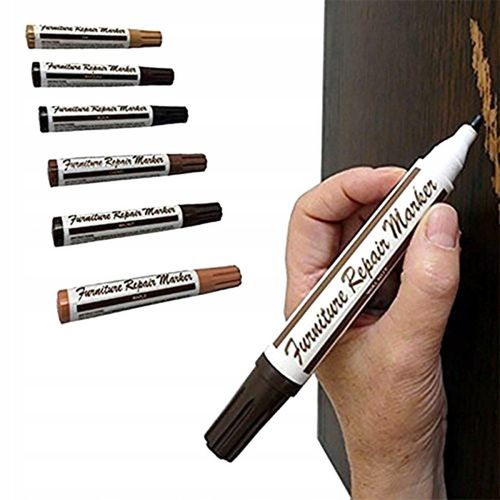 DUŻY ZESTAW DO NAPRAWY MEBLI PANELI DREWNA RYS MARKERY WOSKI 24 SZT na Arena.pl