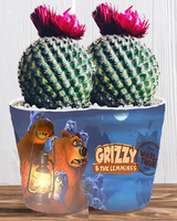 Doniczka do kwiatów/roślin - Grizzy i Lemingi